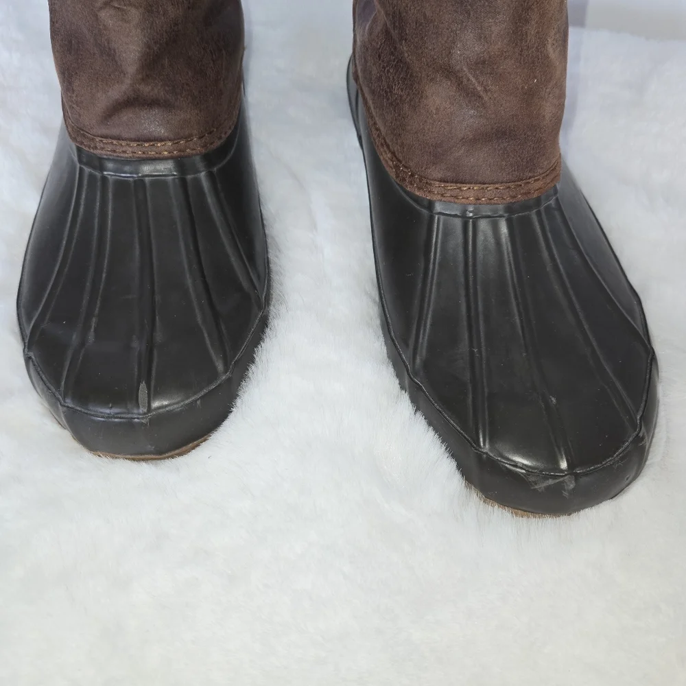 Lucky Brand Rustic Brown Weendie Duck Boots Women's Size 7